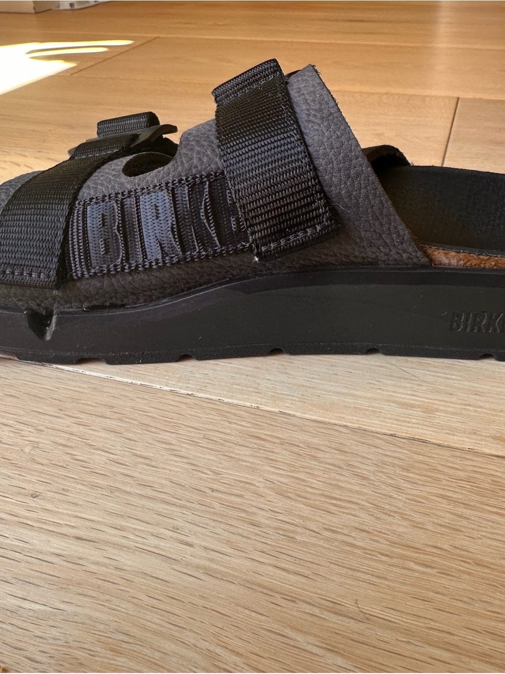 Birkenstock Leather Streetwear Shinjuku Two-Strap Sandal 38